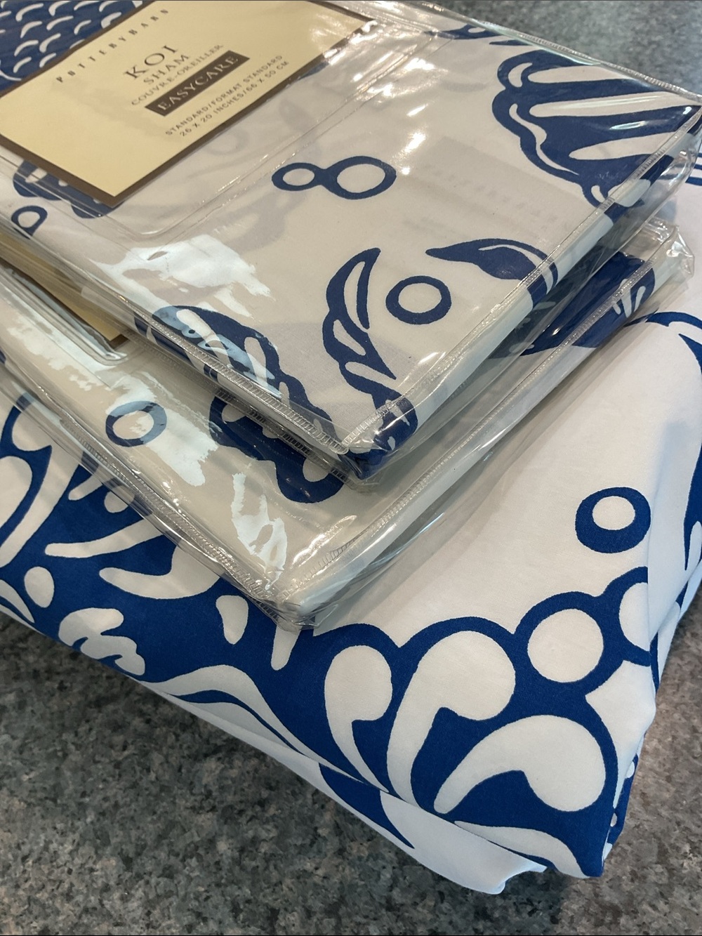 Pottery Barn duvet/sham set “Koi in Pond” or “KOI” - Picture 2 of 8